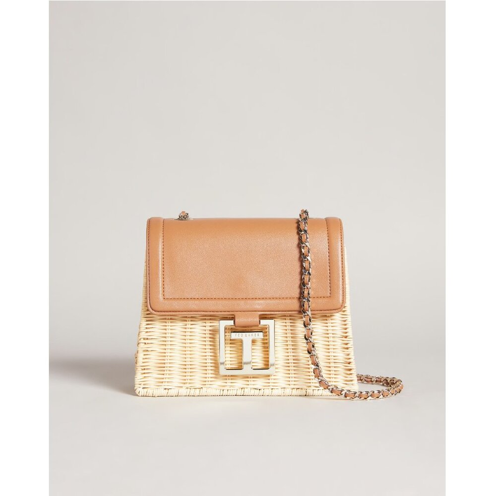 TED BAKER Jayrina basket weave and leather bag